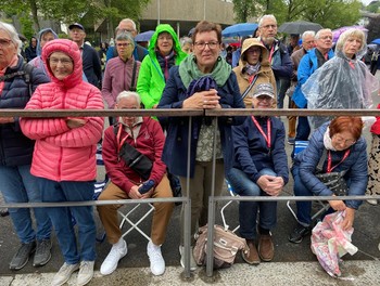 Lourdes pèlerinage 2025 - messe à la grotte